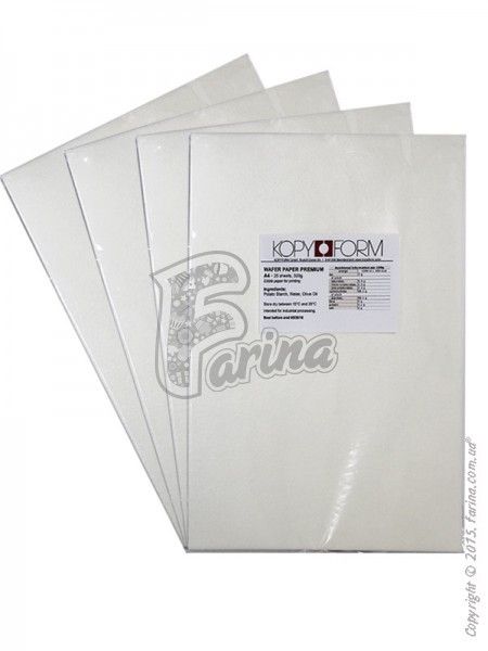 Сьедобная вафельная бумага KopyForm Wafer Paper Premium A4 100 sheets< фото цена